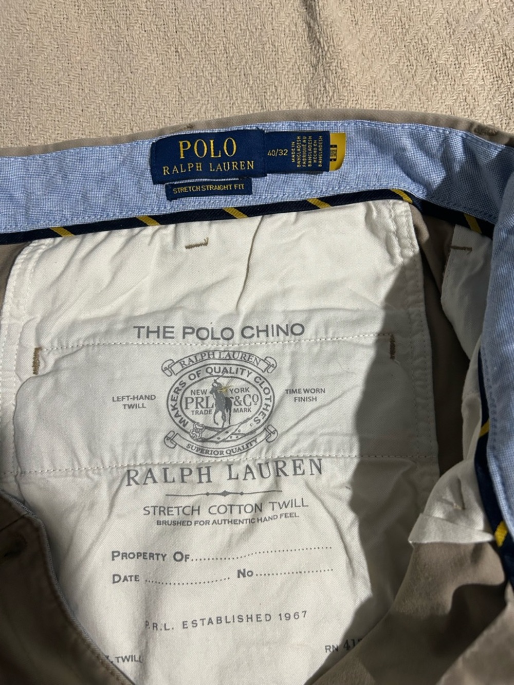 Polo by Ralph Lauren Men’s Beige/Tan Chino Pants